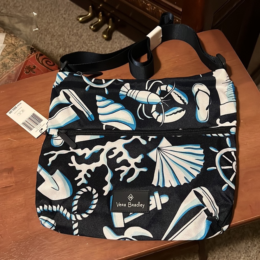Vera Bradley Shore Enough Lighten Up Hipster crossbody purse